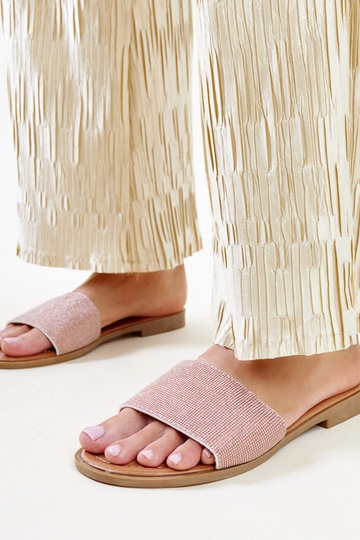 Anilsa rudos blizgios šlepetės 2