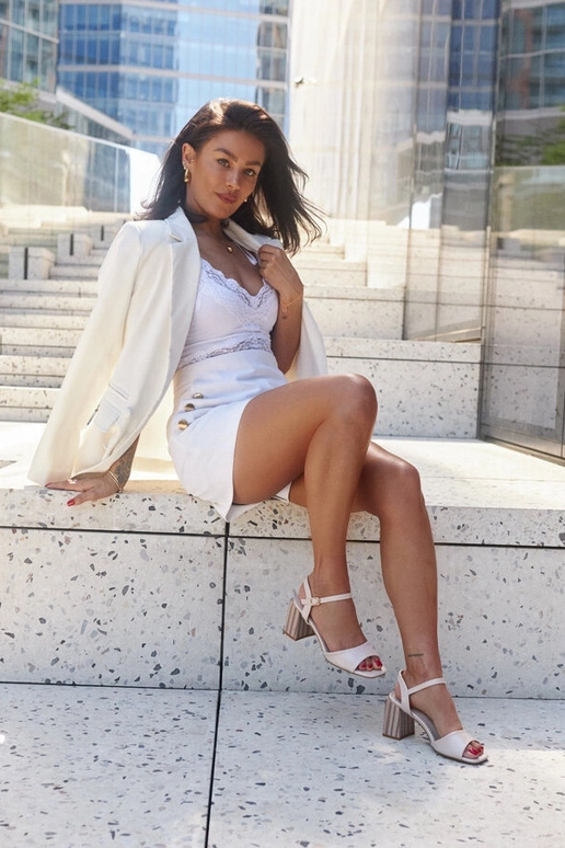 Abadia odiniai aukštakulniai sandalai Abadia odiniai aukštakulniai sandalai