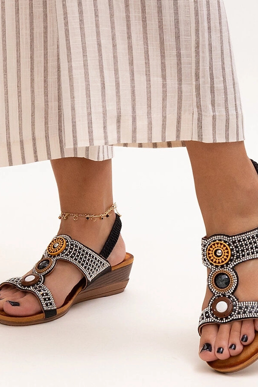 Azeeza blizgūs žemi sandalai Azeeza blizgūs žemi sandalai