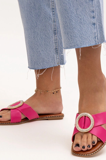 Rožinės spalvos šlepetės,... 2