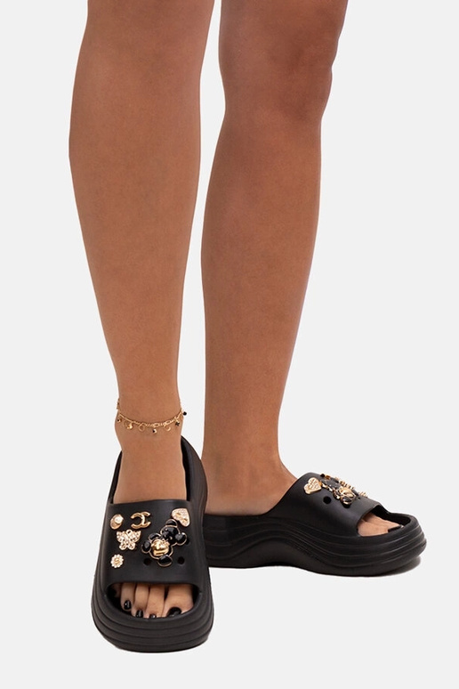 Juodos šlepetės su blizgia Berwana... Juodos šlepetės su blizgia Berwana...