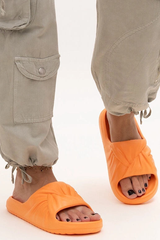 Oranžinės Cunta putplasčio šlepetės