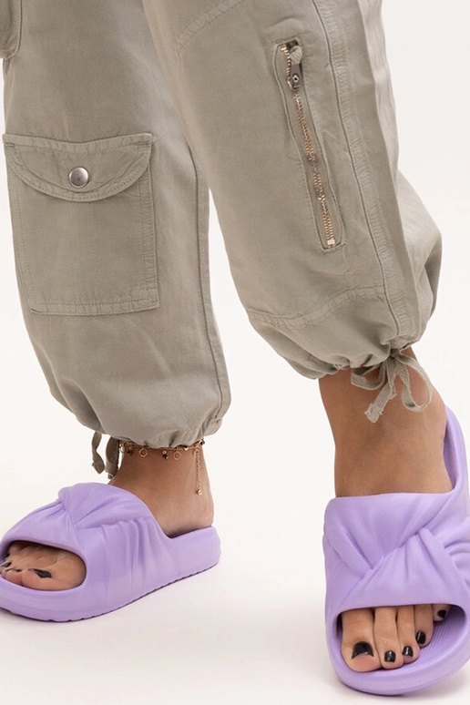 Violetinės Cuntos putplasčio šlepetės