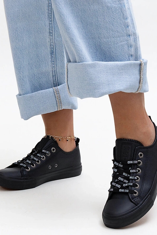 Juodi dirbtinės odos sportbačiai Big...