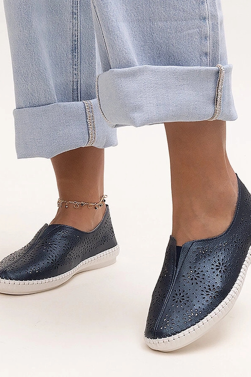 Bernice tamsiai mėlyni odiniai...