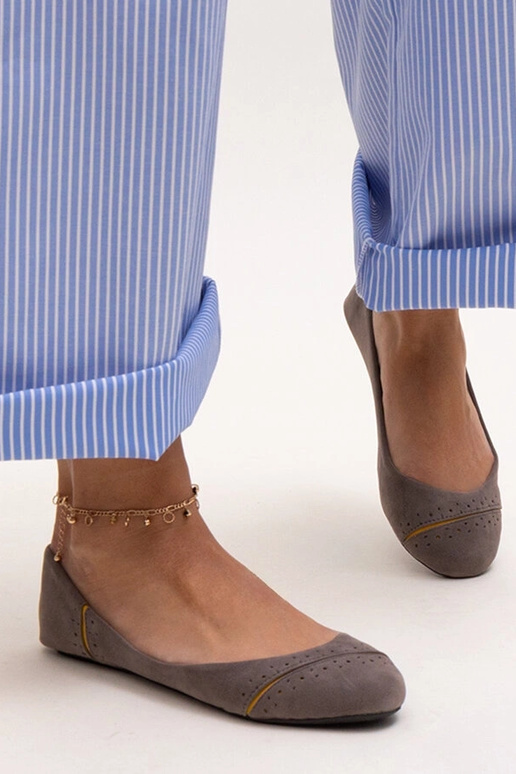 Pilki klasikiniai balerinai Dorris Pilki klasikiniai balerinai Dorris