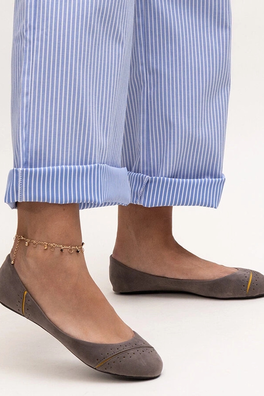 Pilki klasikiniai balerinai Dorris Pilki klasikiniai balerinai Dorris