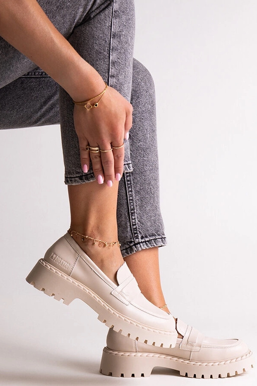 Smėlio spalvos odiniai batai Big Star...