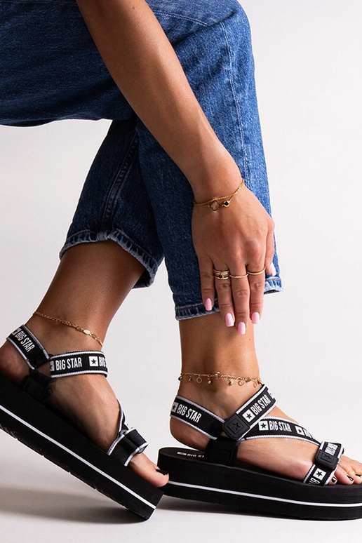 Juodos platforminės basutės Big Star...