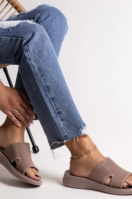 Linah Brown platforminiai šlepetės