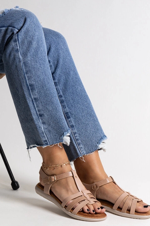 Rožinės dirbtinės odos basutės Grimalda Rožinės dirbtinės odos basutės Grimalda