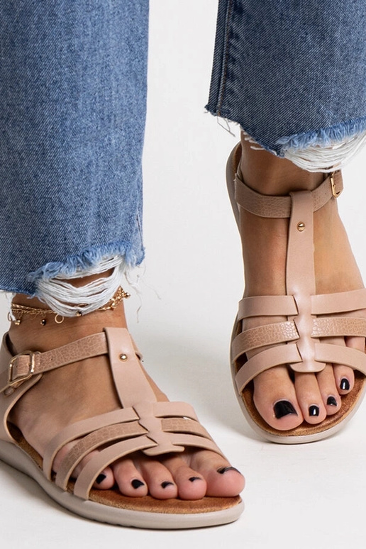 Rožinės dirbtinės odos basutės Grimalda Rožinės dirbtinės odos basutės Grimalda