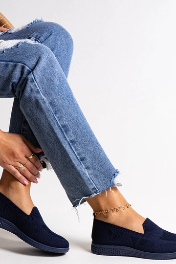 Abadly Navy Slip-On...