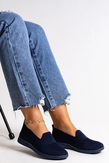 Abadly Navy Slip-On... 2