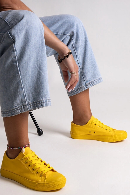 Geltoni klasikiniai Nudar sportbačiai