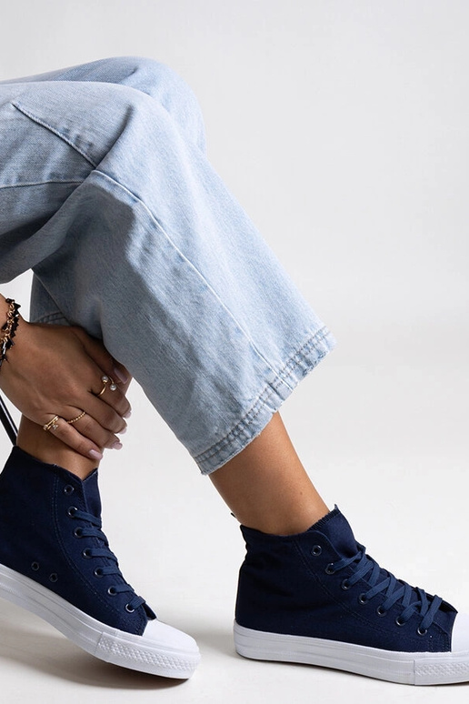 Ghanem tamsiai mėlyni aukšti sportbačiai