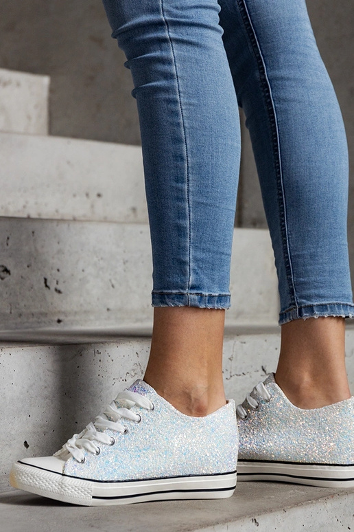 Žali blizgūs aukšti sportbačiai Jadwa