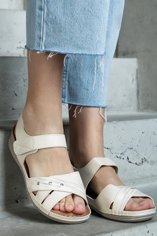 Smėlio spalvos Nural platformos sandalai Smėlio spalvos Nural platformos sandalai