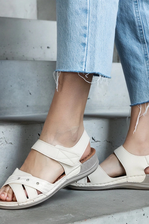 Smėlio spalvos Nural platformos sandalai Smėlio spalvos Nural platformos sandalai