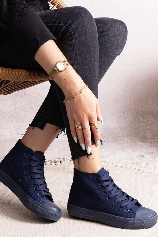 Tamsiai mėlyni Rafife aukštakulniai...