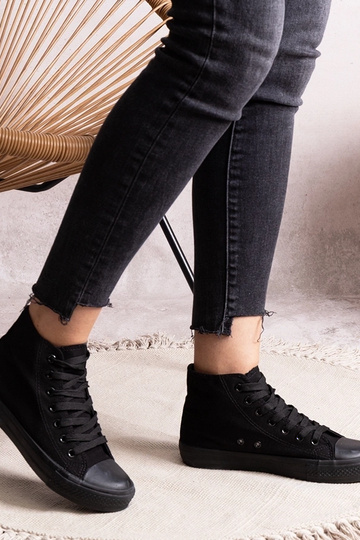 Juodi Rafife aukštakulniai sportbačiai