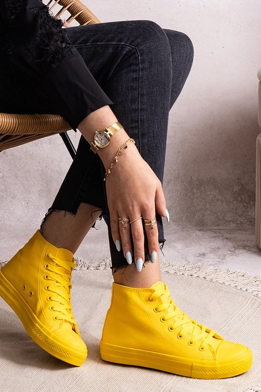 Rafife geltoni aukštakulniai sportbačiai