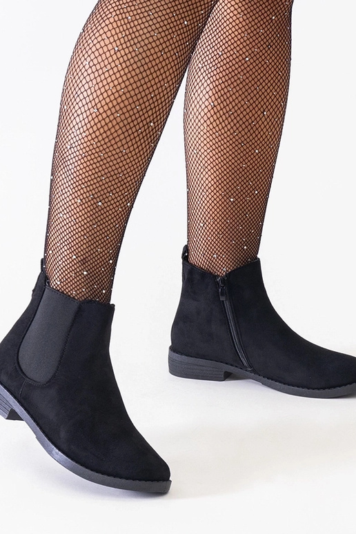 Juodi klasikiniai kulkšnies batai su...