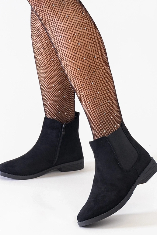 Juodi klasikiniai kulkšnies batai su...