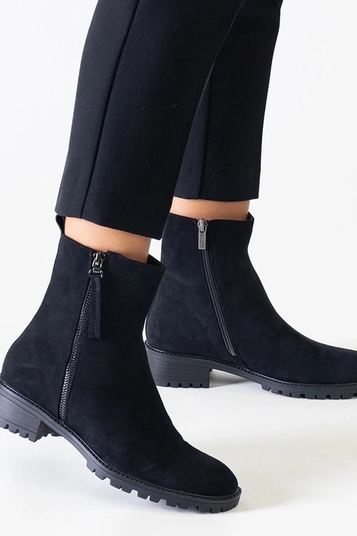 Juodi aukštos platformos batai iš...