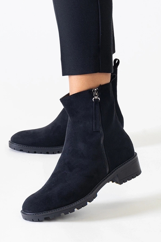 Juodi aukštos platformos batai iš...