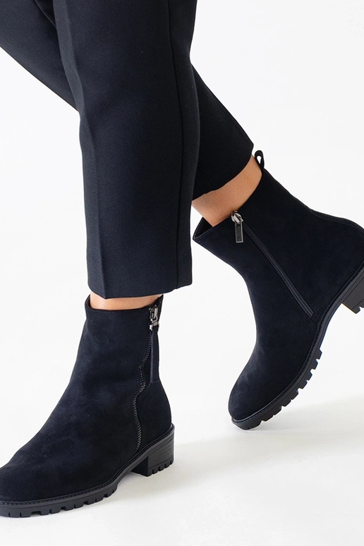 Juodi aukštos platformos batai iš...