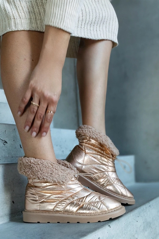 Caellita auksiniai izoliuoti sniego...