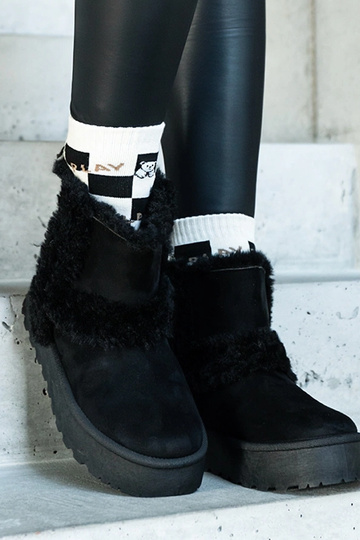 Juodi eko-zomšiniai sniego... 2