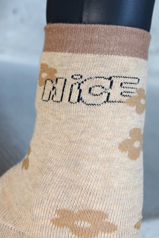 Smėlio spalvos šiltos kojinės Sella Smėlio spalvos šiltos kojinės Sella