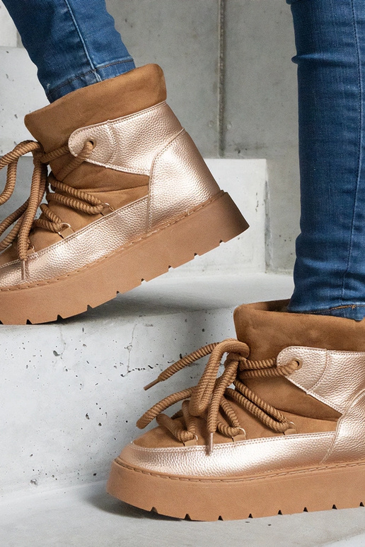 Rudos kailiu pamuštos platforminės...