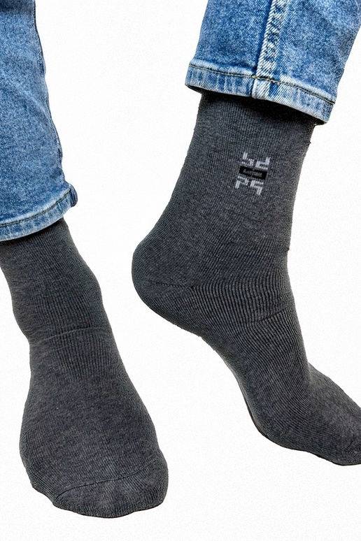 Pilkos vyriškos šiltos kojinės Narus