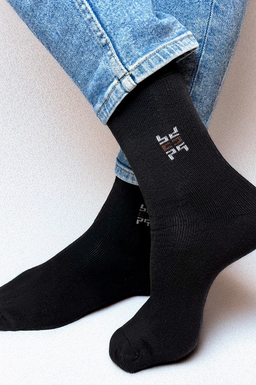 Juodos vyriškos šiltos kojinės Nerput Juodos vyriškos šiltos kojinės Nerput