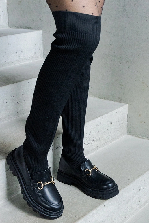 Juodi ilgi batai su lanksčia šonine...