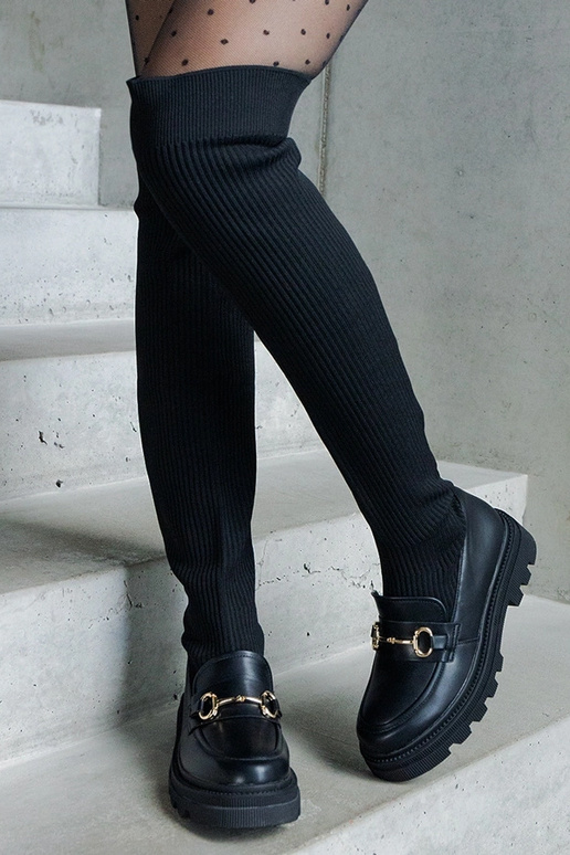 Juodi ilgi batai su lanksčia šonine...