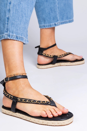 Juodos sandalai su... 2