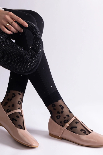 Smėlio spalvos lakinės odos... 2