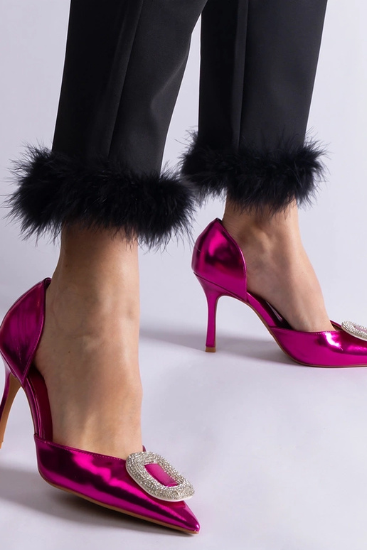 Rožiniai aukštakulniai, dekoruoti...