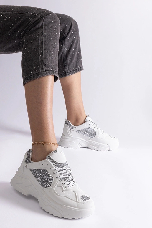 Balti moteriški sportbačiai su...