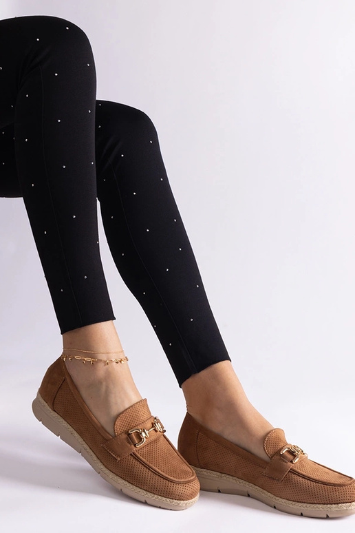 Karameliniai moteriški batukai iš... Karameliniai moteriški batukai iš...