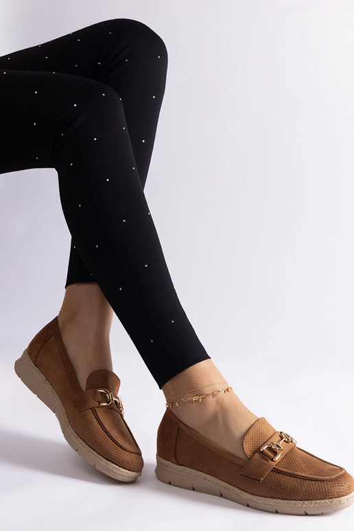 Karameliniai moteriški batukai iš... Karameliniai moteriški batukai iš...