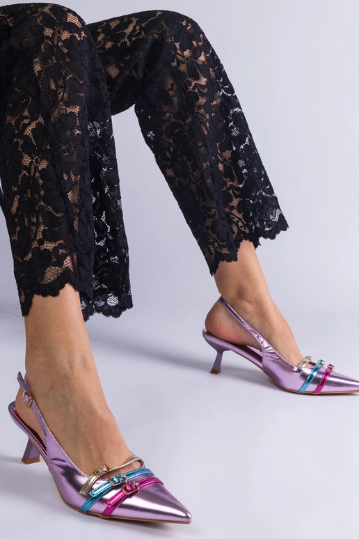 Violetinės atviros pirštinės ančių...