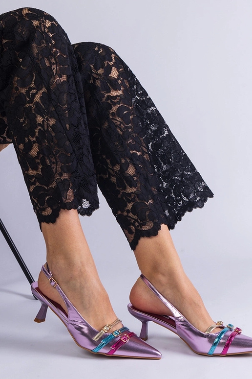 Violetinės atviros pirštinės ančių...