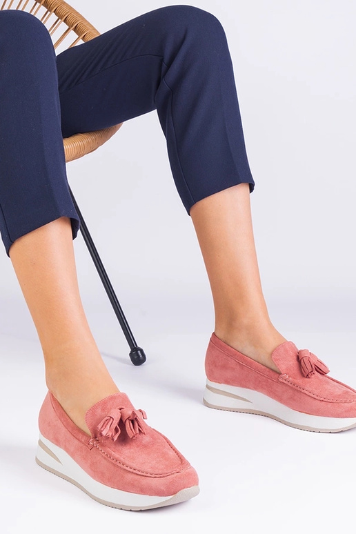 Rožinės moteriškos platformos batukai...