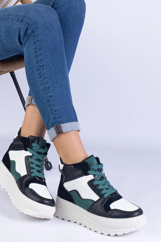 Juodai balti moteriški sportiniai...