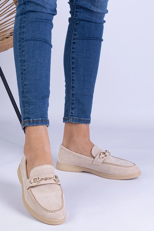 Smėlio spalvos dirbtinės zomšos...